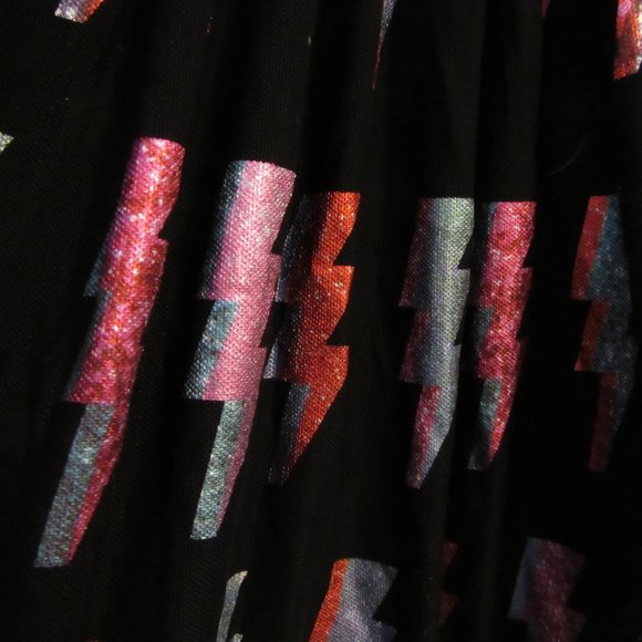 Blackmilk Ziggy Two Tier Sheer Midaxi Skirt  Bowie Stardust Small Sold Out - Picture 9 of 15